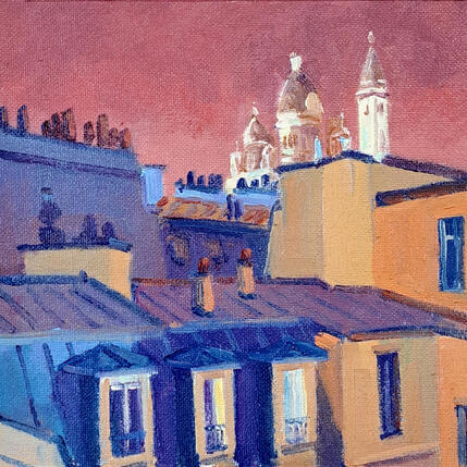 Peinture Ciel de Paris par Aliamus Béatrice | Tableau