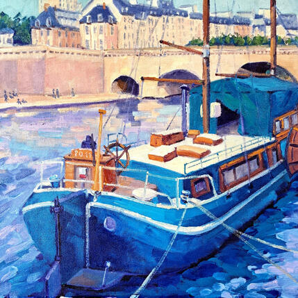 Peinture Une hollandaise sur la Seine par Aliamus Béatrice | Tableau