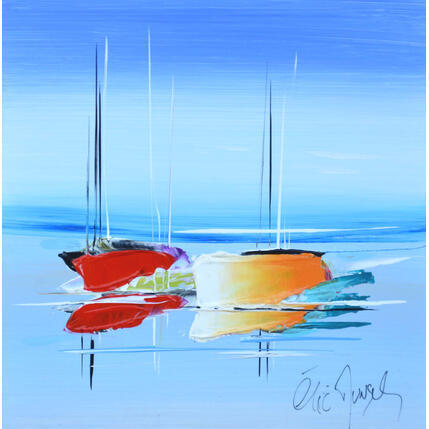 Peinture COULEUR EN MER par Munsch Eric | Tableau Figuratif Acrylique, Huile Marine