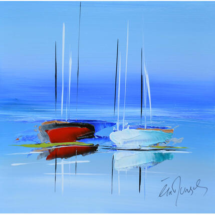 Peinture BEL OCEAN par Munsch Eric | Tableau Figuratif Acrylique, Huile Marine