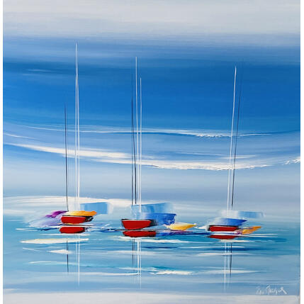Gemälde Freedom von Munsch Eric | Gemälde Figurativ Acryl, Öl Marine