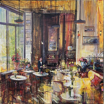 Painting Le petit pêcheur by Frédéric Thiery | Painting Figurative Acrylic