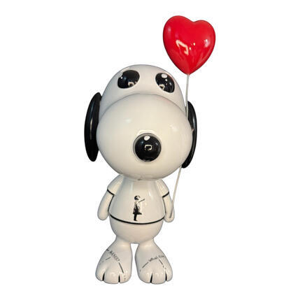 Sculpture SNOOPY BANKSY par Le Marquis | Sculpture