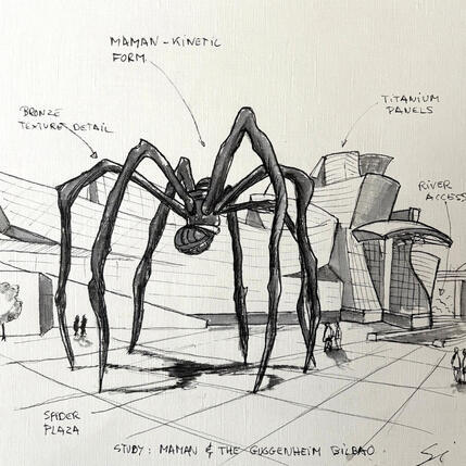Painting Spider by Mestres Sergi | Painting Figurative Acrylic, Graffiti Architecture, Pop icons