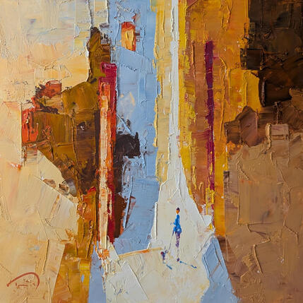 Painting Tarde cálida by Tomàs | Painting Abstract Oil Pop icons, Urban