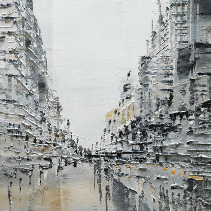 Painting Dans la rue by Levesque Emmanuelle | Painting  Oil