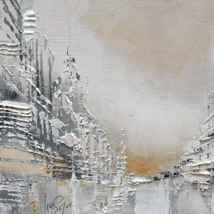 Peinture Blanche comme neige par Levesque Emmanuelle | Tableau  Huile