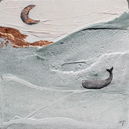 Painting CHIAMAMI by Roma Gaia | Painting Subject matter Acrylic, Sand Minimalist