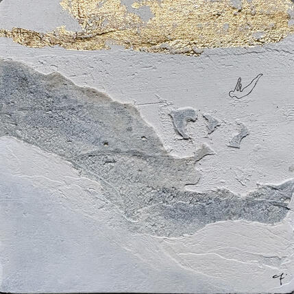 Painting FORMIDABLE by Roma Gaia | Painting Subject matter Acrylic, Sand Minimalist