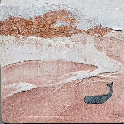 Peinture PERFECT DAY par Roma Gaia | Tableau Matiérisme Acrylique, Sable Minimaliste