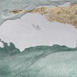 Painting SUMMER CAMP by Roma Gaia | Painting Subject matter Acrylic, Sand Minimalist, Pop icons