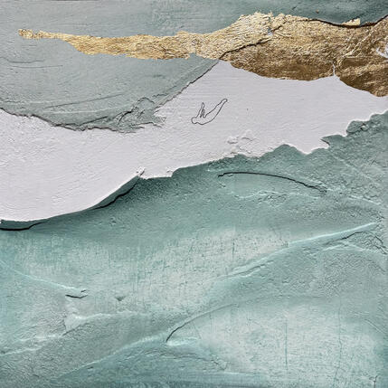 Pintura LET'S GO por Roma Gaia | Pintura Tema Acrílico, Arena Minimalista