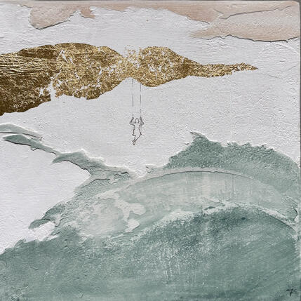 Painting TUTTO E' POSSIBILE by Roma Gaia | Painting Subject matter Acrylic, Sand Minimalist