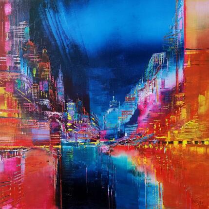Painting Une nuit à Paris by Levesque Emmanuelle | Painting  Oil