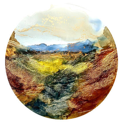 Pintura Bronze Age 2678 por Depaire Silvia | Pintura Abstracto Acrílico Marine, Minimalista, Paisajes