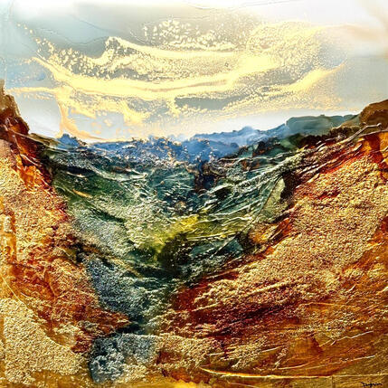 Peinture Bronze Age 2674 par Depaire Silvia | Tableau Abstrait Acrylique Marine, Minimaliste, Paysages