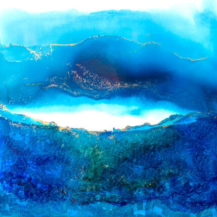 Painting Poesie Marine 2964 by Depaire Silvia | Painting Abstract Acrylic