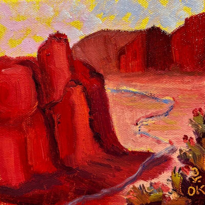 Painting F1 Towers 202-21575-20260208-2 by O'Donnell Karen | Painting Impressionism Landscapes Oil