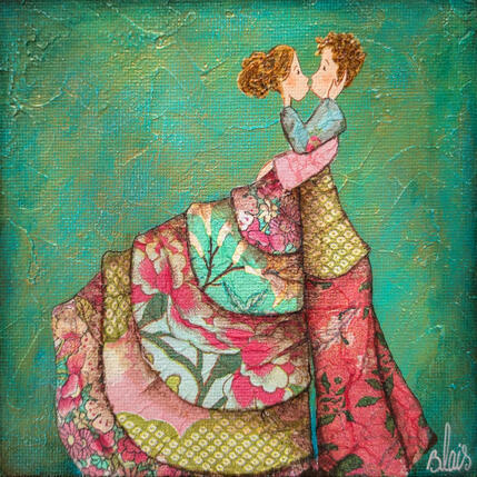 Pintura Katia et Paul por Blais Delphine | Pintura