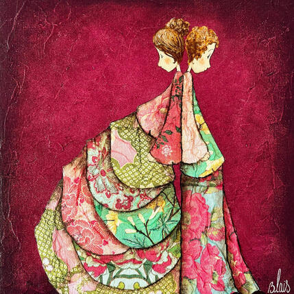 Pintura Adélie et Oscar por Blais Delphine | Pintura