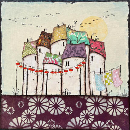 Pintura Crépuscule por Blais Delphine | Pintura