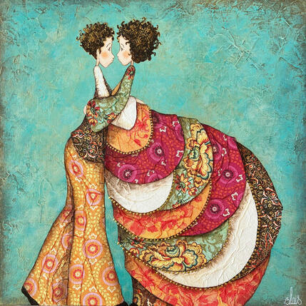 Painting Aimée et Léon by Blais Delphine | Painting