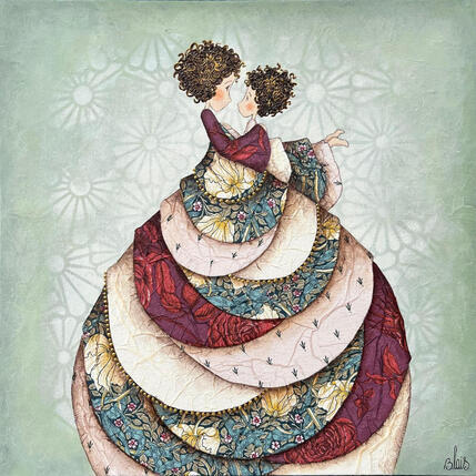 Pintura Juliette et Prune por Blais Delphine | Pintura