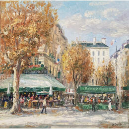 Painting Saint germain by Dontu Grigore | Painting Figurative Oil Urban