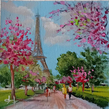Pintura Journée de printemps à Paris por Degabriel Véronique | Pintura