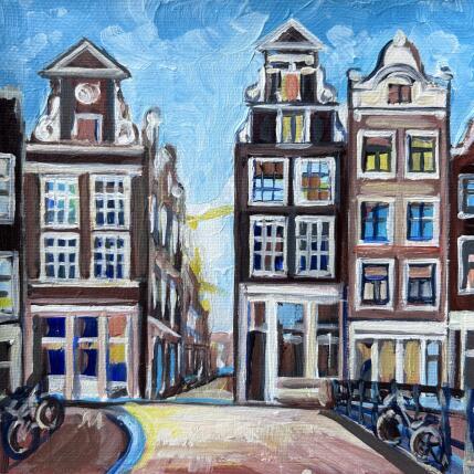 Painting Bikes on the bridge by Maja Anna Chris | Painting