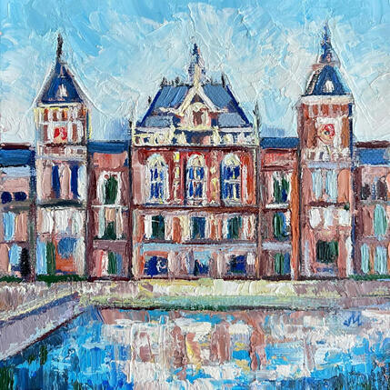 Painting Station Amsterdam Centraal by Maja Anna Chris | Painting