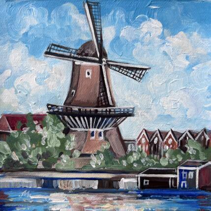 Painting Poldermolen by Maja Anna Chris | Painting