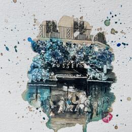 Painting Le Musset - Café restaurant by Flament Audrey | Painting