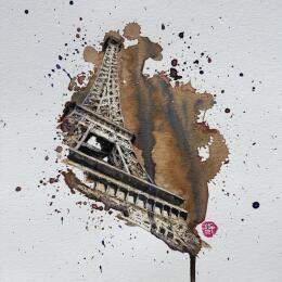 Painting Un petit tour à Paris by Flament Audrey | Painting