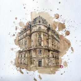 Painting A Paris, au détour d'une rue... by Flament Audrey | Painting