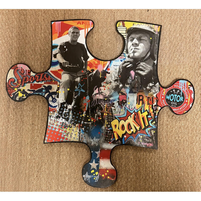 Sculpture Rock it steeve by Novarino Fabien | Sculpture Pop-art Pop icons