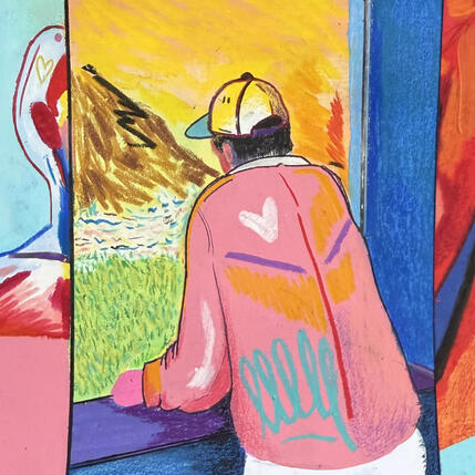 Gemälde La montagne* von Crown* | Gemälde