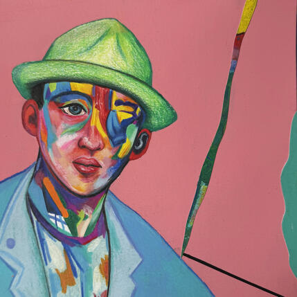 Gemälde Le peintre* von Crown* | Gemälde