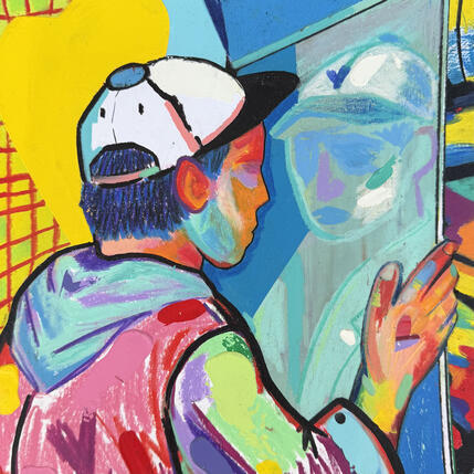 Gemälde Le reflet* von Crown* | Gemälde