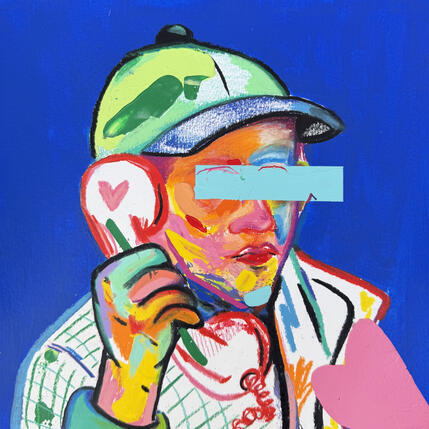 Gemälde Double appel* von Crown* | Gemälde