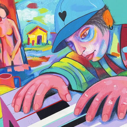 Gemälde Piano sensuel* von Crown* | Gemälde