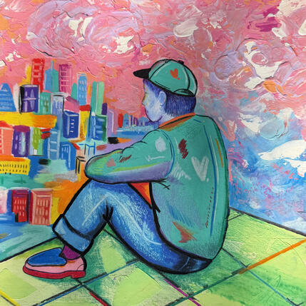 Gemälde Rooftop* von Crown* | Gemälde