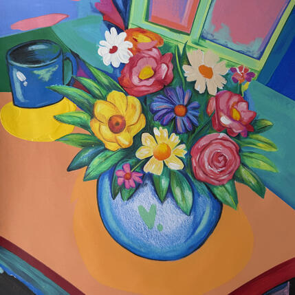 Gemälde Thé aux fleurs* von Crown* | Gemälde