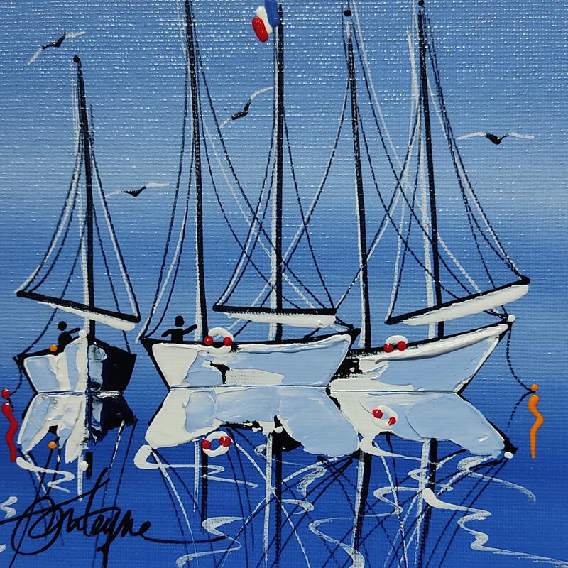 Painting Vive la mer by Fonteyne David | Painting Figurative Acrylic