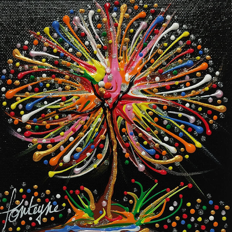 Painting Energie by Fonteyne David | Painting Figurative Acrylic