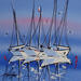 Painting Les bonnes voiles by Fonteyne David | Painting Figurative Acrylic