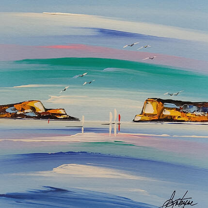 Painting La terre et le ciel by Fonteyne David | Painting Figurative Acrylic