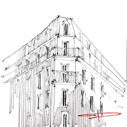 Gemälde Au coin d'un boulevard von Bailly Kévin  | Gemälde