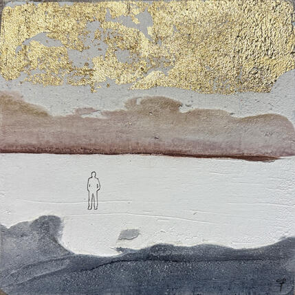 Painting INFINITE POSSIBILITA' by Roma Gaia | Painting Subject matter Acrylic, Sand Minimalist