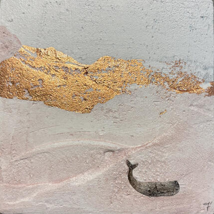 Painting LAVANDER by Roma Gaia | Painting Subject matter Acrylic, Sand Minimalist